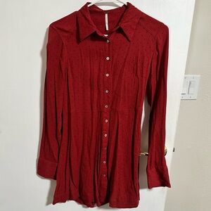 Free People Women’s Mini Shirt Dress (S)